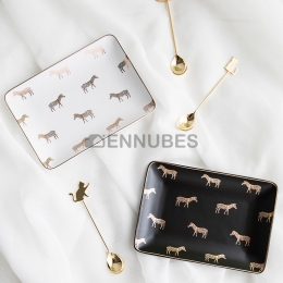 Plato de Cerámica Jirafa Nórdica