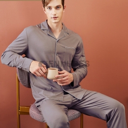 Pijamas Gris Hombre Fibra