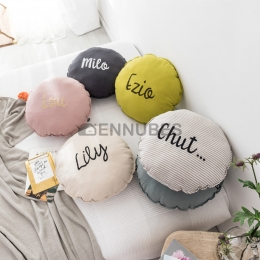 Cojín Bordado Cuadrado Redondo Nórdica