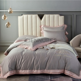 Funda Nórdica de 100% Algodón con Bordado Mediterráneo