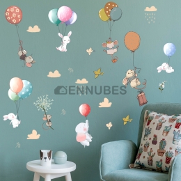 Pegatinas con Ideas de Globos Aerostáticos de Animales