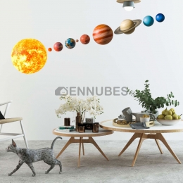 Pegatinas de Pared Personalizadas del Planeta del Sistema Solar