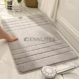 Alfombra de Baño para el Hogar Engrosada de Color Puro