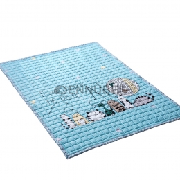 Alfombra Antideslizante Lavable de Algodón de Gateo para Bebé