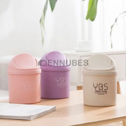 Papelera Pequeño de Mesa Mini Bote de Basura Femenino Lindo con Tapa