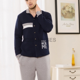 Pijama Hombre Invierno Algodón Traje