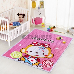 Alfombra Lavable Antideslizante de Algodón para Bebés