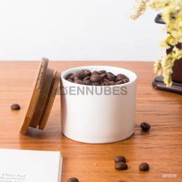 Tarro Cerámica Marmoleado Almacenamiento Nórdica