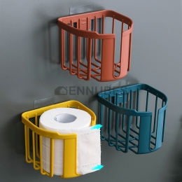 Estante de Almacenamiento para Baño Sin Perforaciones Montado Pared