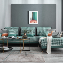 Funda de Sofá de Chenilla de Cuatro Estaciones Combinación Universal de Estilo Escandinavo