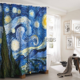 Cortinas de Baño De Noche Estrellada