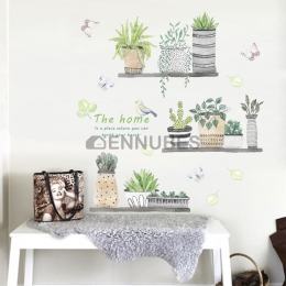 Pegatinas de Plantas de Colores Personalizadas