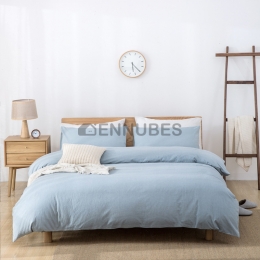 Sábanas de Algodón Lavado Teñidas en Hilo Simple