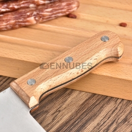 Cuchillo de Cocina Afilado Acero Inoxidable Mango de Madera