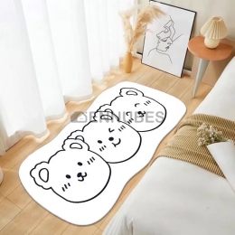 Alfombra Antideslizante Lavable de Oso para Bebé