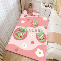 Alfombra Antideslizante Lavable Rosa de Dibujos Animados para Bebé