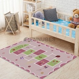 Alfombra Antideslizante Lavable de Mariquita para Bebé