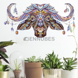 Pegatinas de Estampado Vaca Colorida