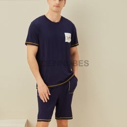 Pijama Traje Hombre Estampado Gato Verano