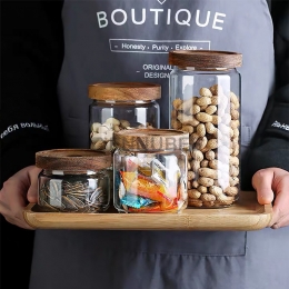 Tarros Sencillos de Cristal con Cierre Transparentes