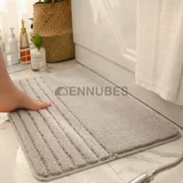 Alfombrilla Antideslizante de Lana Alta y Baja Espesa