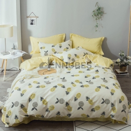 Funda Nórdica de 100% Algodón con Diseño Gráfico y Fruta