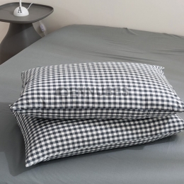 Funda de Almohada de Algodón Simple de Estilo Japonés