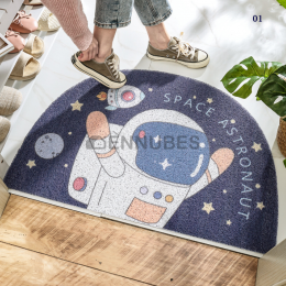 Alfombrilla Semicircular de Eliminación de Polvo Resistente al Desgaste