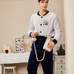Pijama Invierno Hombre Con Franela Reversible