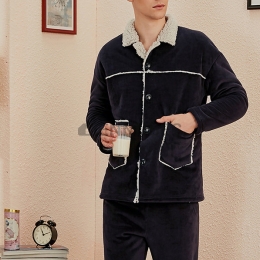 Pijama Invierno Hombre Peluche Grueso