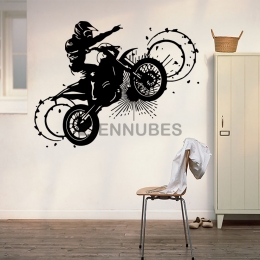 Pegatinas de Pared Divertidas de Motos Locas