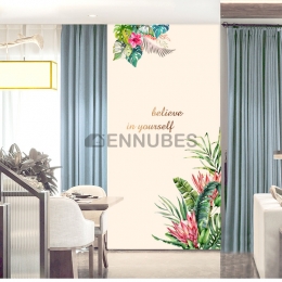 Pegatinas de Pared Creativos de Flores Inglesas de Gran Tamaño