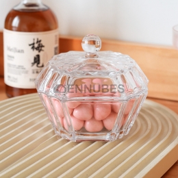 Tarro de Almacenamiento de Vidrio Estampado de Figuras