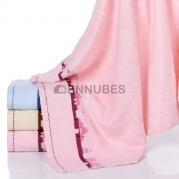 Toalla Sencilla de Baño Grande de Algodón Absorbente para Niños