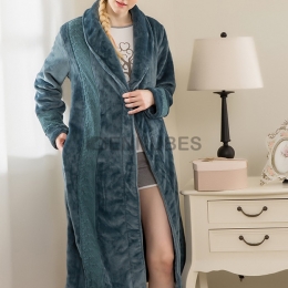 Pijamas Albornoz Invierno Mujeres Franela