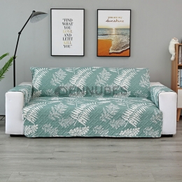 Funda Sencilla de Sofá con Hojas para Todas las Estaciones