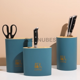 Estante de Herramientas con Cubierta de Bambú y Madera