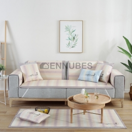 Cojines de Sofá Bordados Minimalistas de Verano