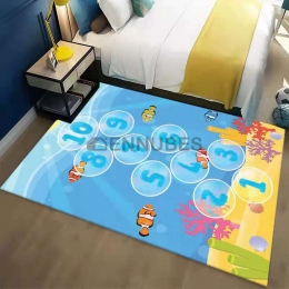 Alfombra Lavable Antideslizante de Gateo de Mar para Bebé