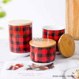 Tarro Cilindro Sellado Caddy de Té Creatividad