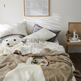 Manta Nórdica de Lana de Cordero de Doble Capa Gruesa