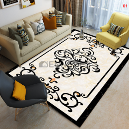 Alfombra Lavable Salón Moderno Nórdica