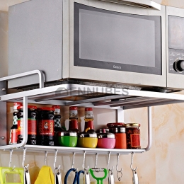 Estante de Rejillas para Cocina Microondas Horno Montadas en la Pared