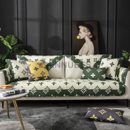 Cojín de Sofá Nórdico de 100% Algodón para Cuatro Estaciones con Patrón