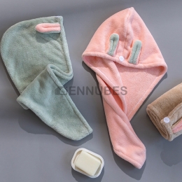 Bonita Toalla Absorbente con Orejas de Conejo para Secar