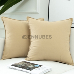 Cojín de Almohada de Sofá de Algodón Puro Simple y Moderno