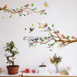 Pegatinas de Pájaros y Árboles