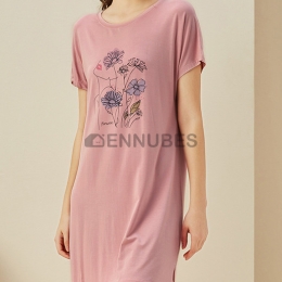 Pijamas Verano Mujeres Estampado Flor