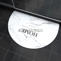 Alfombras de Baño Antideslizante Semicírculo Barro de Diatomeas
