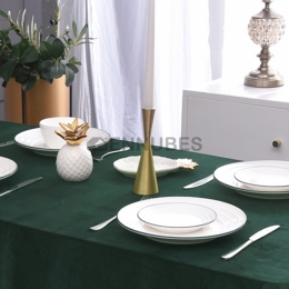 Mantel Antimancha de Verde Oscuro de Moderno Nórdico